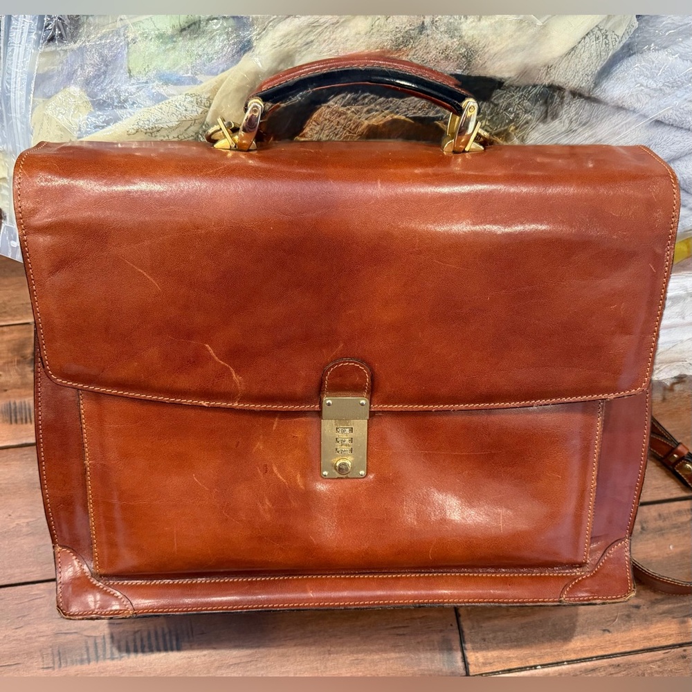 Vintage Brown Genuine Leather Bag